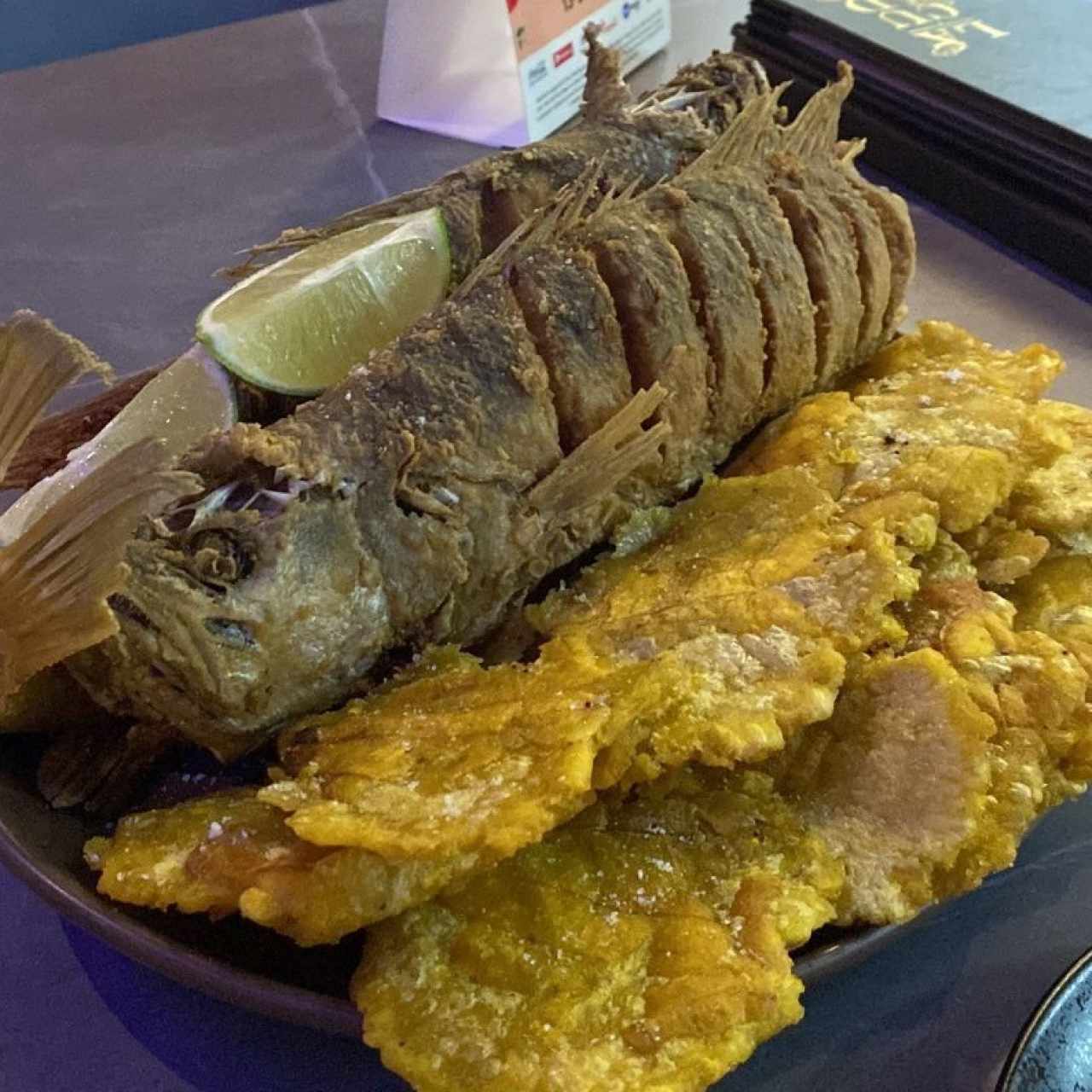 Pescado frito para compartir 