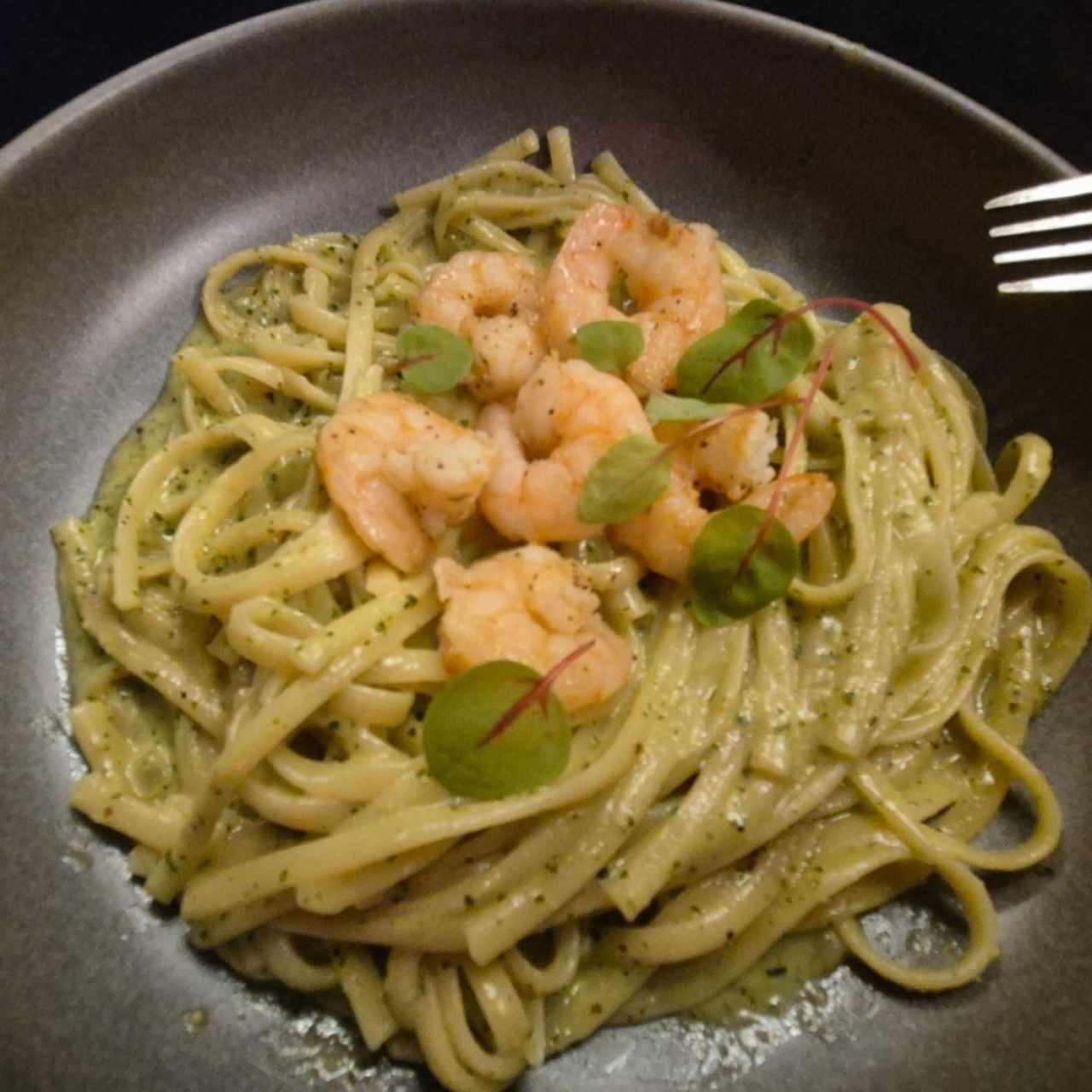 Linguini con Camarones