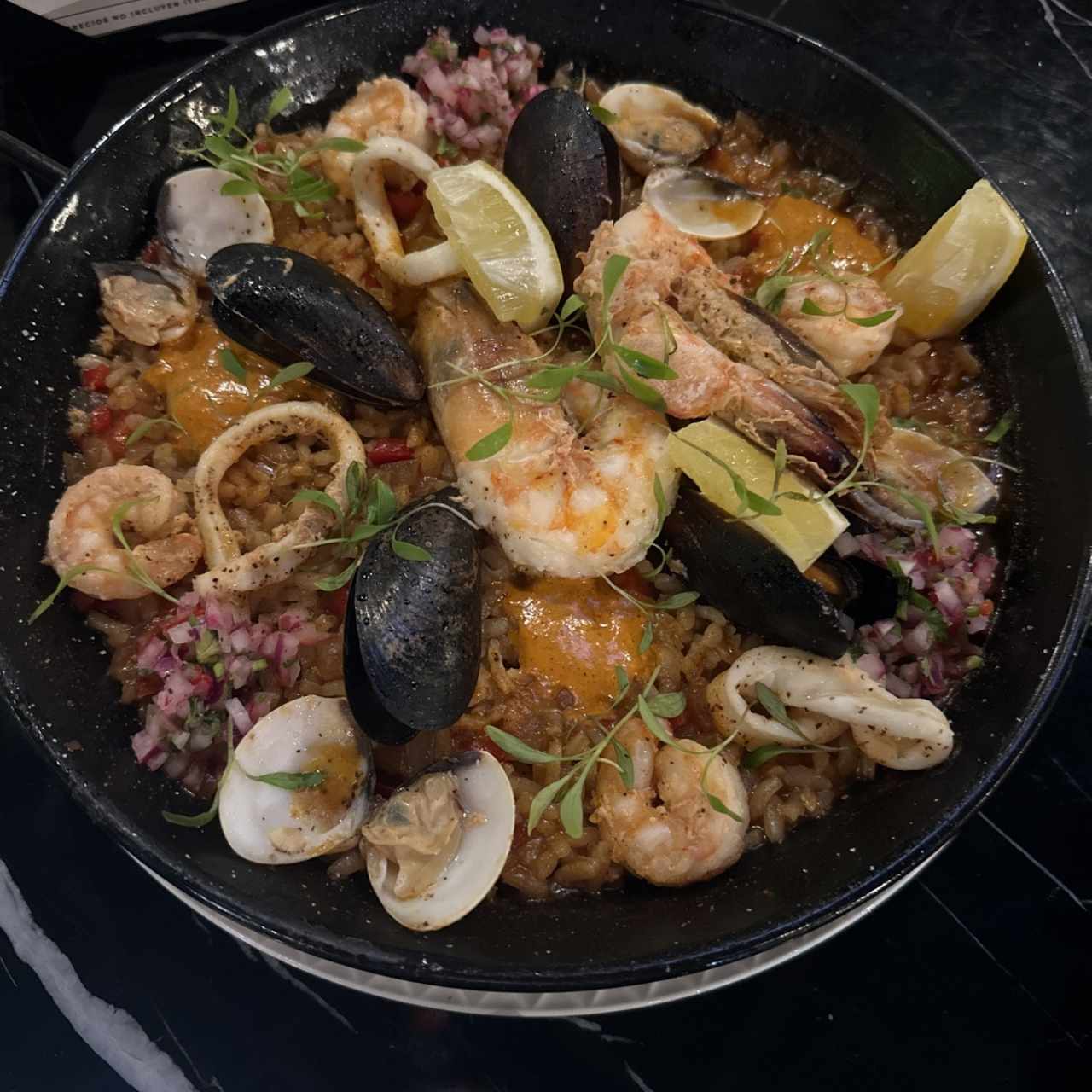 Paella de Mariscos (2 Personas)