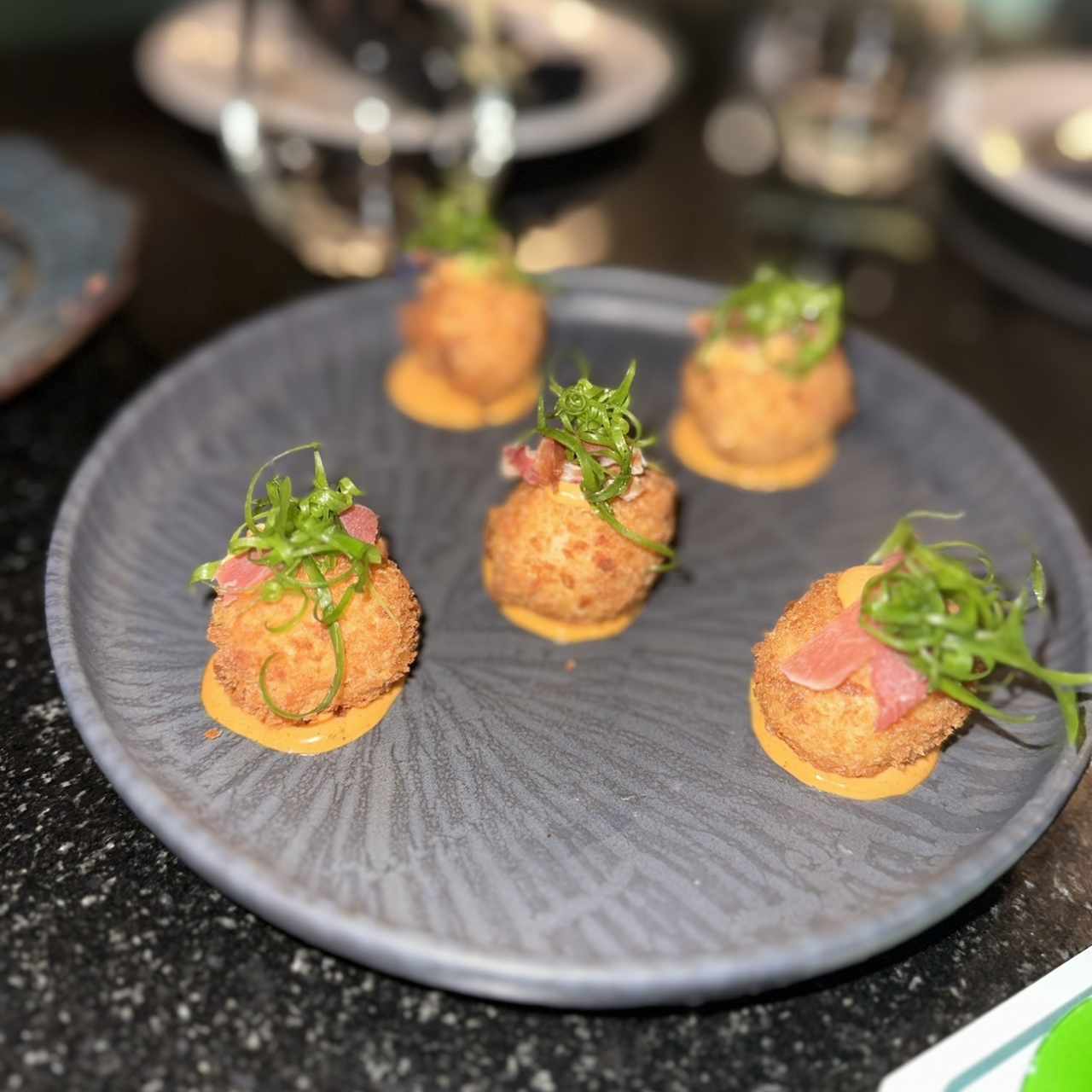 Croquetas de Jamón serrano con Alioli Rostizado