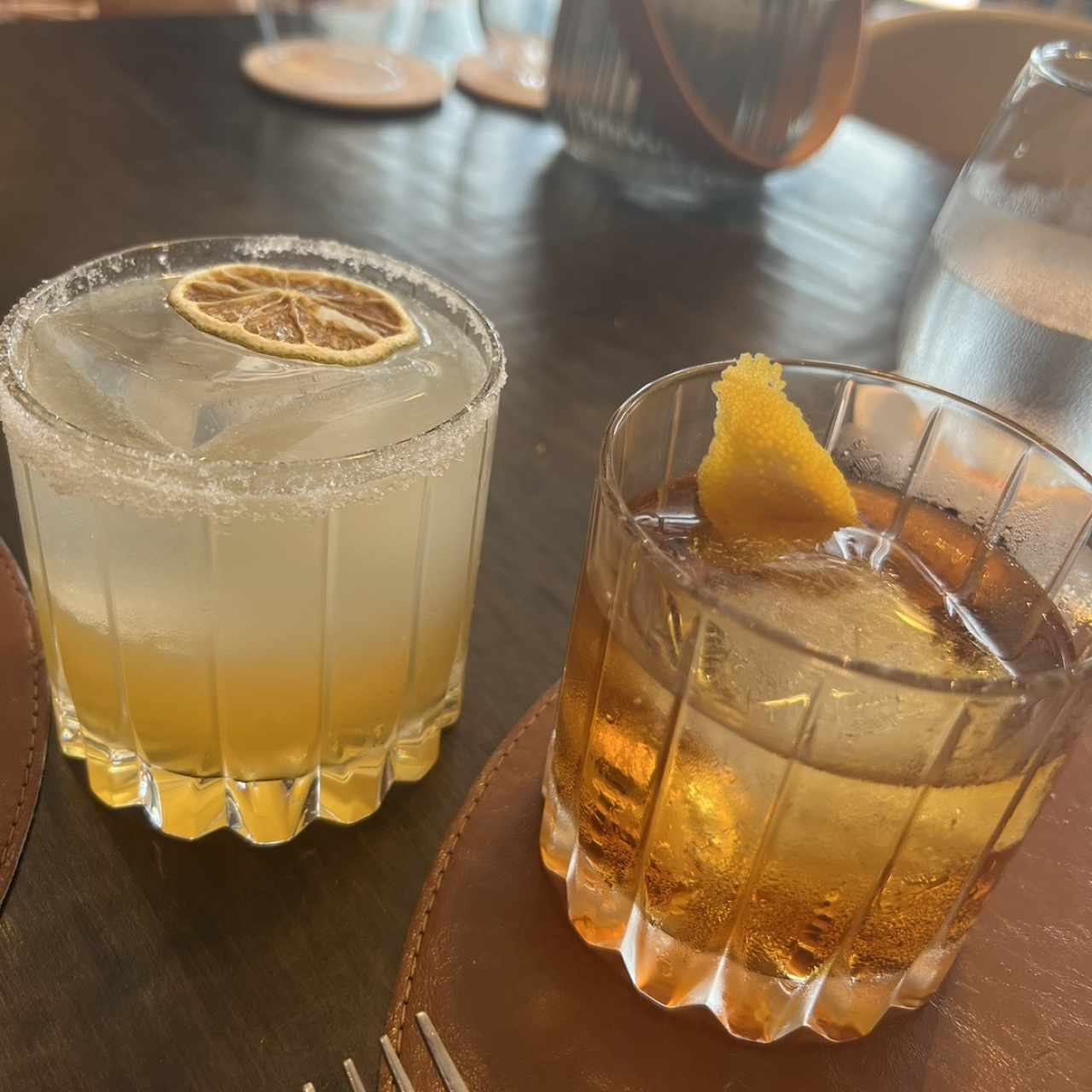 Margarita siciliana y negroni