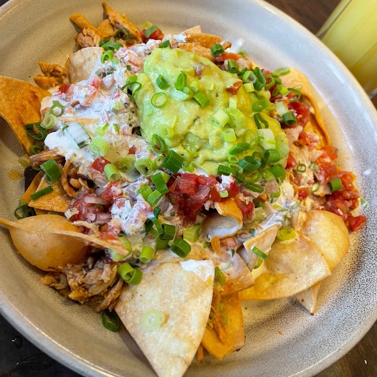 Nachos de pollo