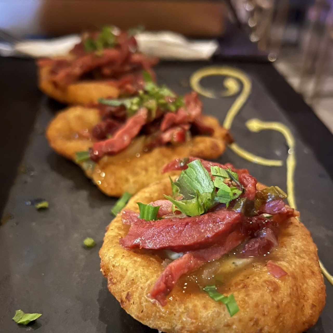 Torrejitas de Maíz nuevo con ropa vieja de Tasajo (3 unid)