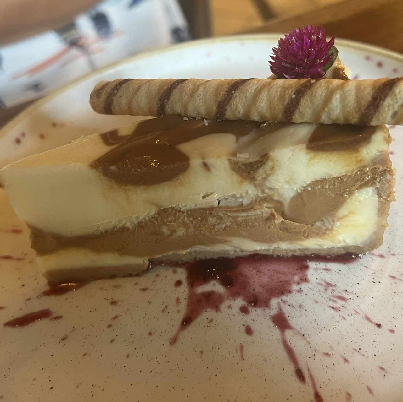 Cheesecake de dulce de leche