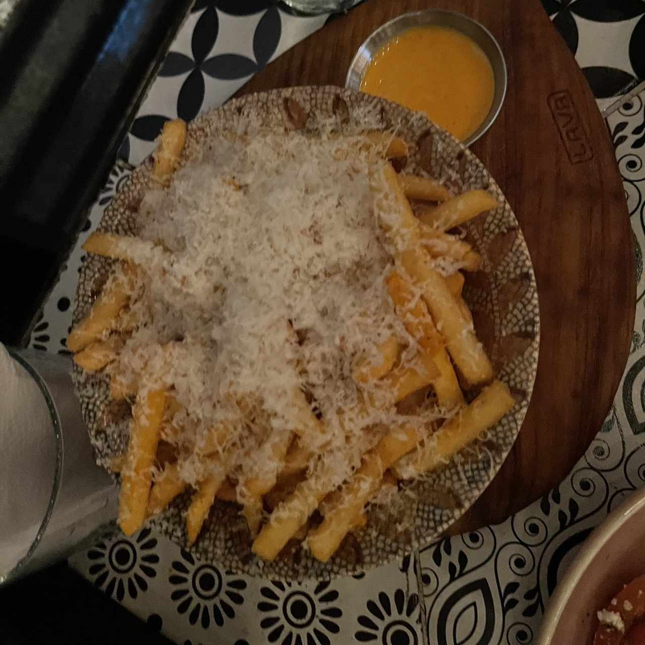 Papas fritas con queso 