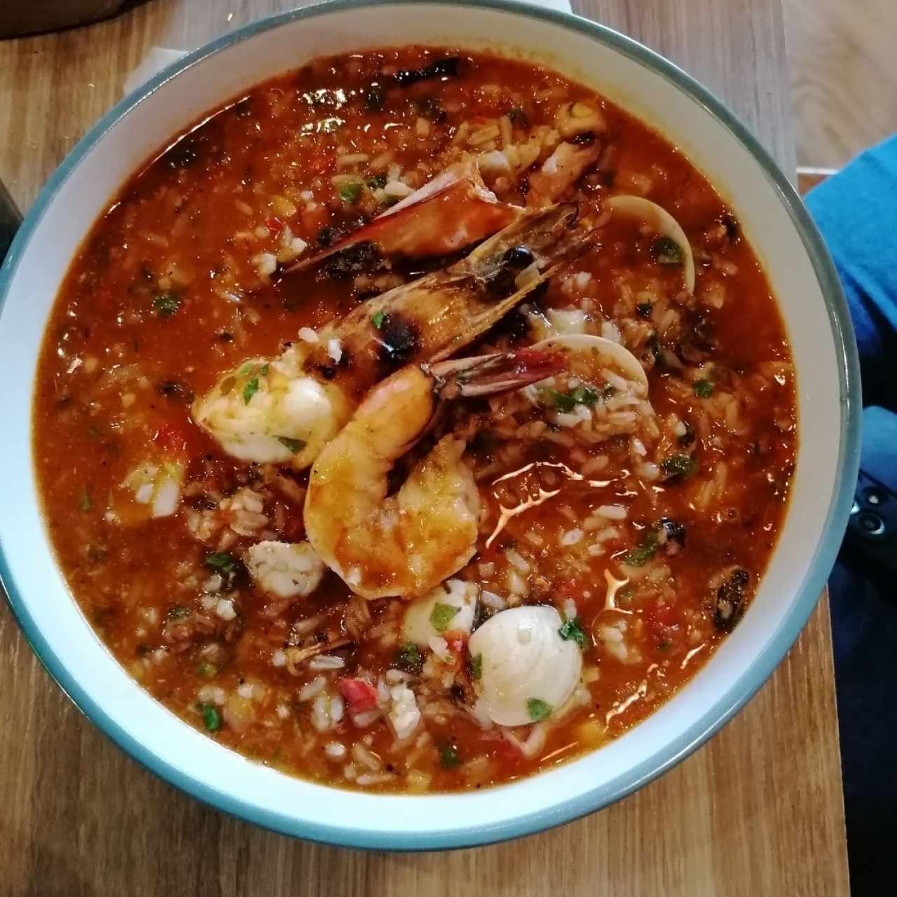 guacho de mariscos