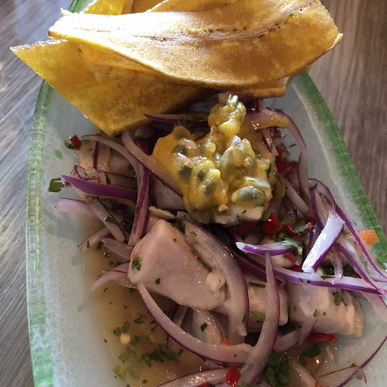 Ceviche con Maracuyá