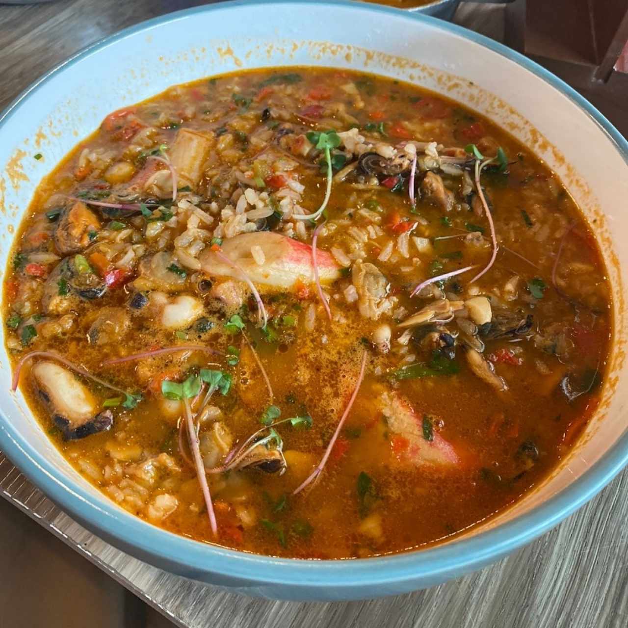 guacho de mariscos 