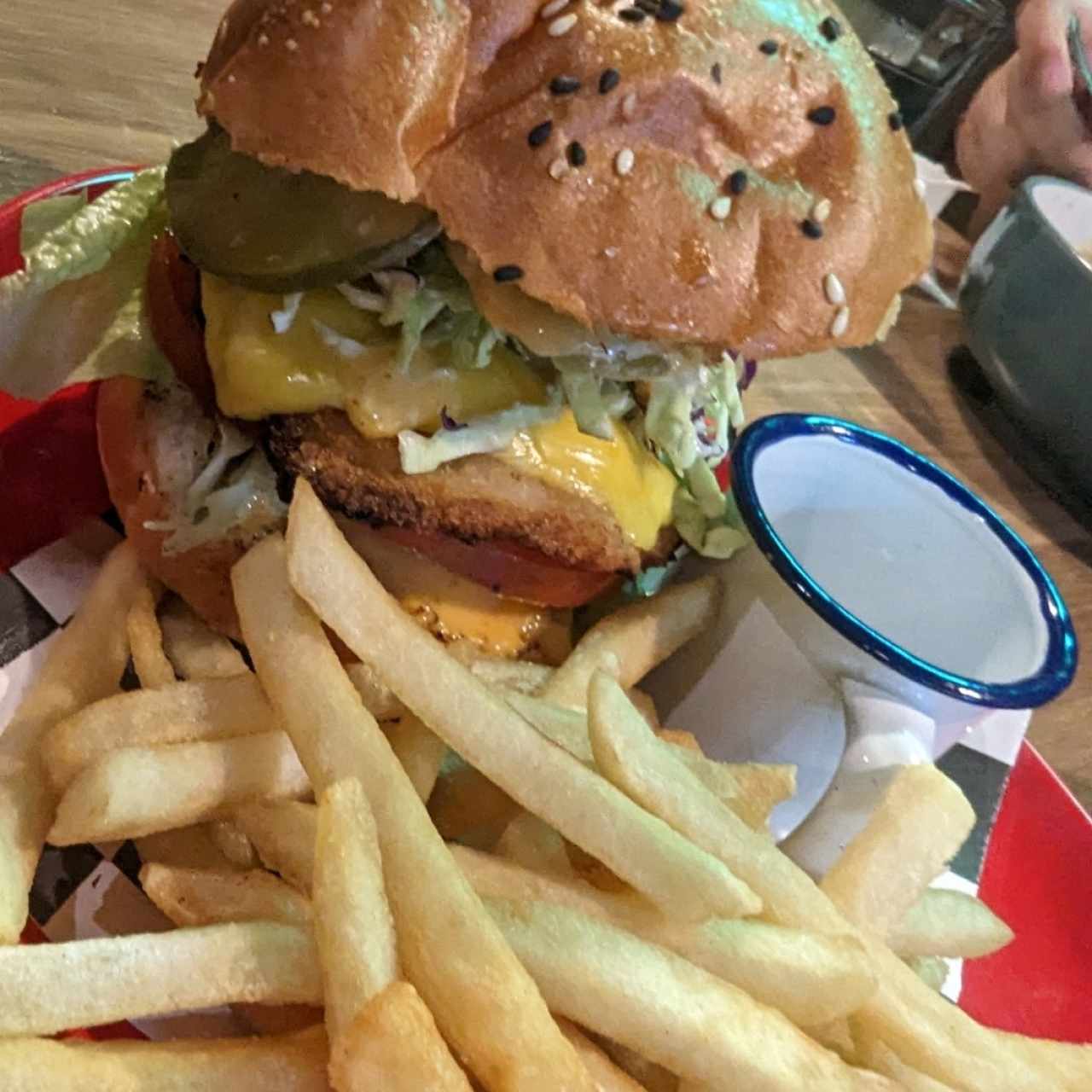 hamburguesa de pollo