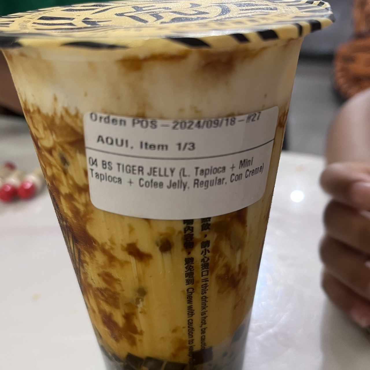 Tapioca coffe jelly