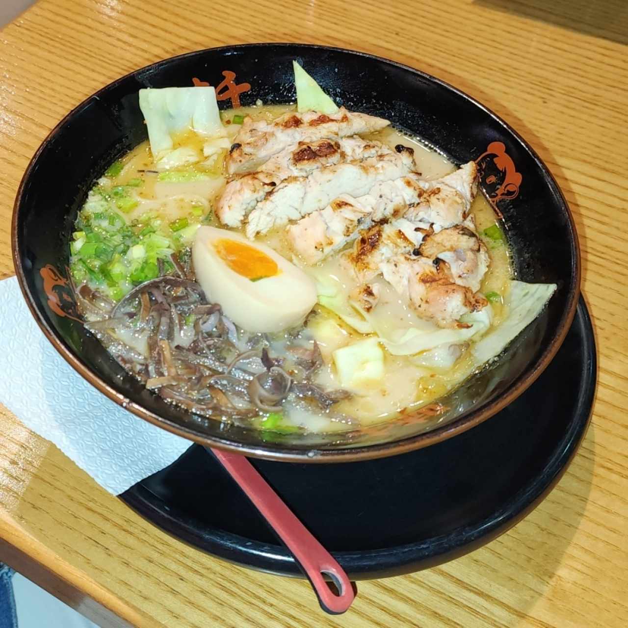 Ramen de pollo a la plancha