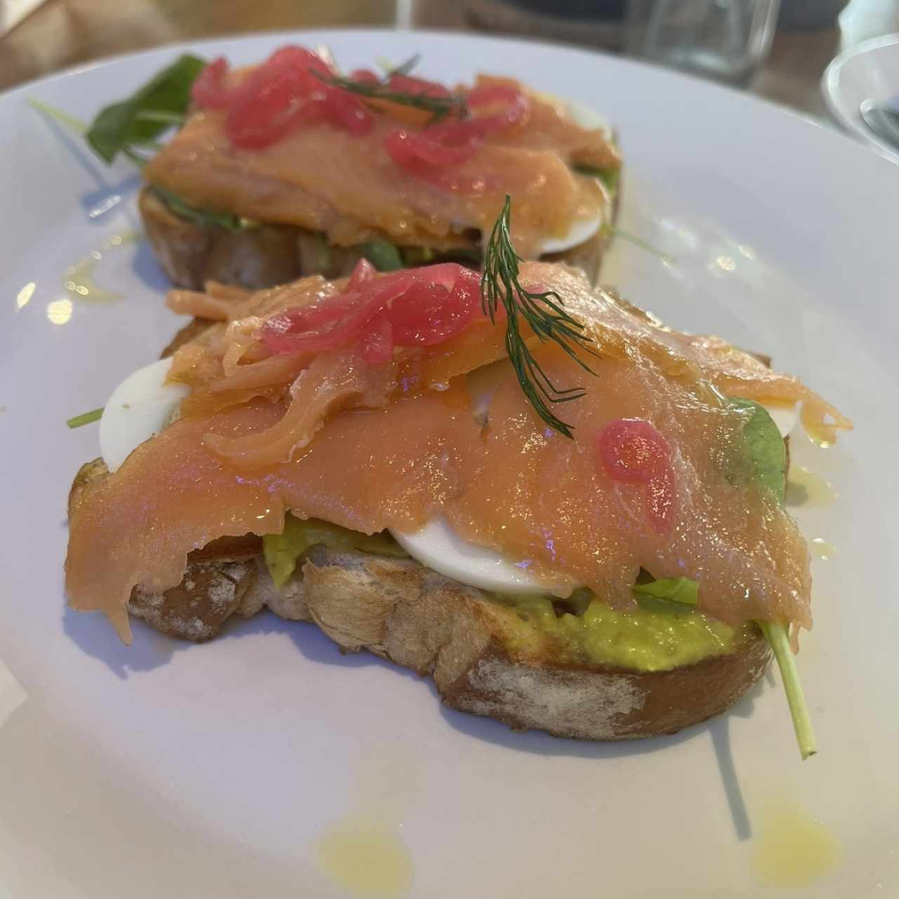 Tostadas de salmón 