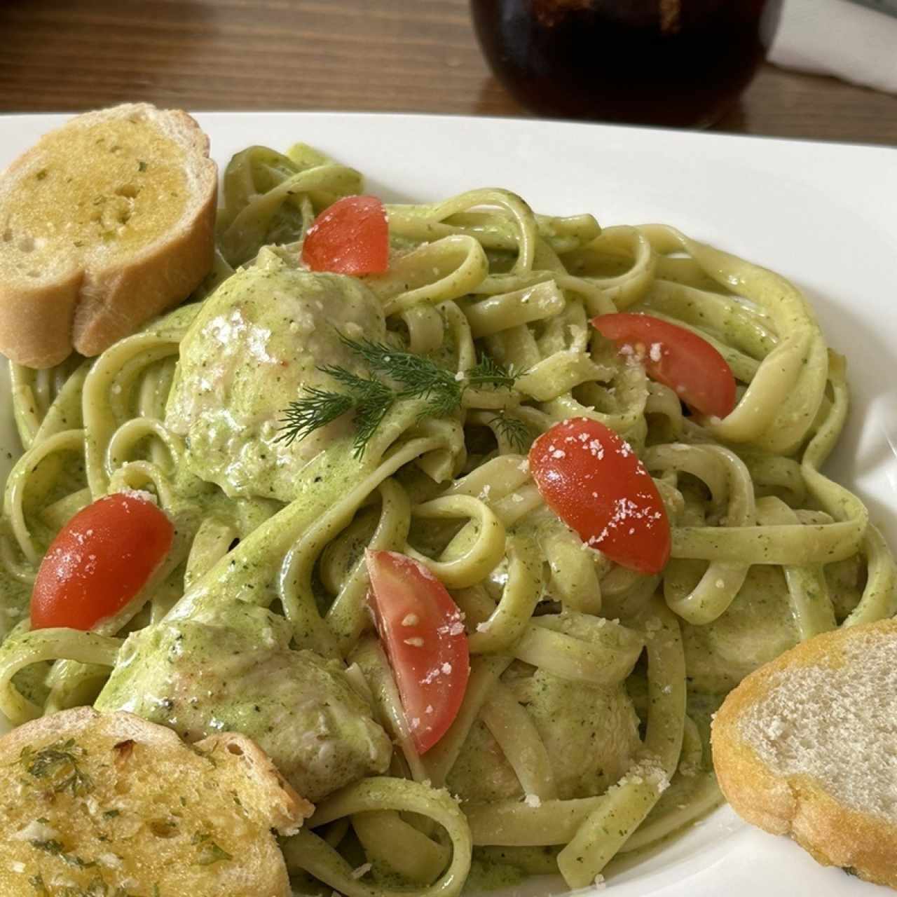 Fetuccini con Salsa Alfredo