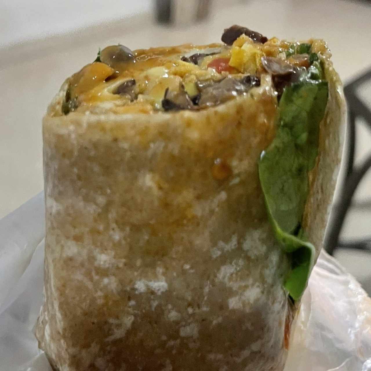 Wrap de pollo chipotle