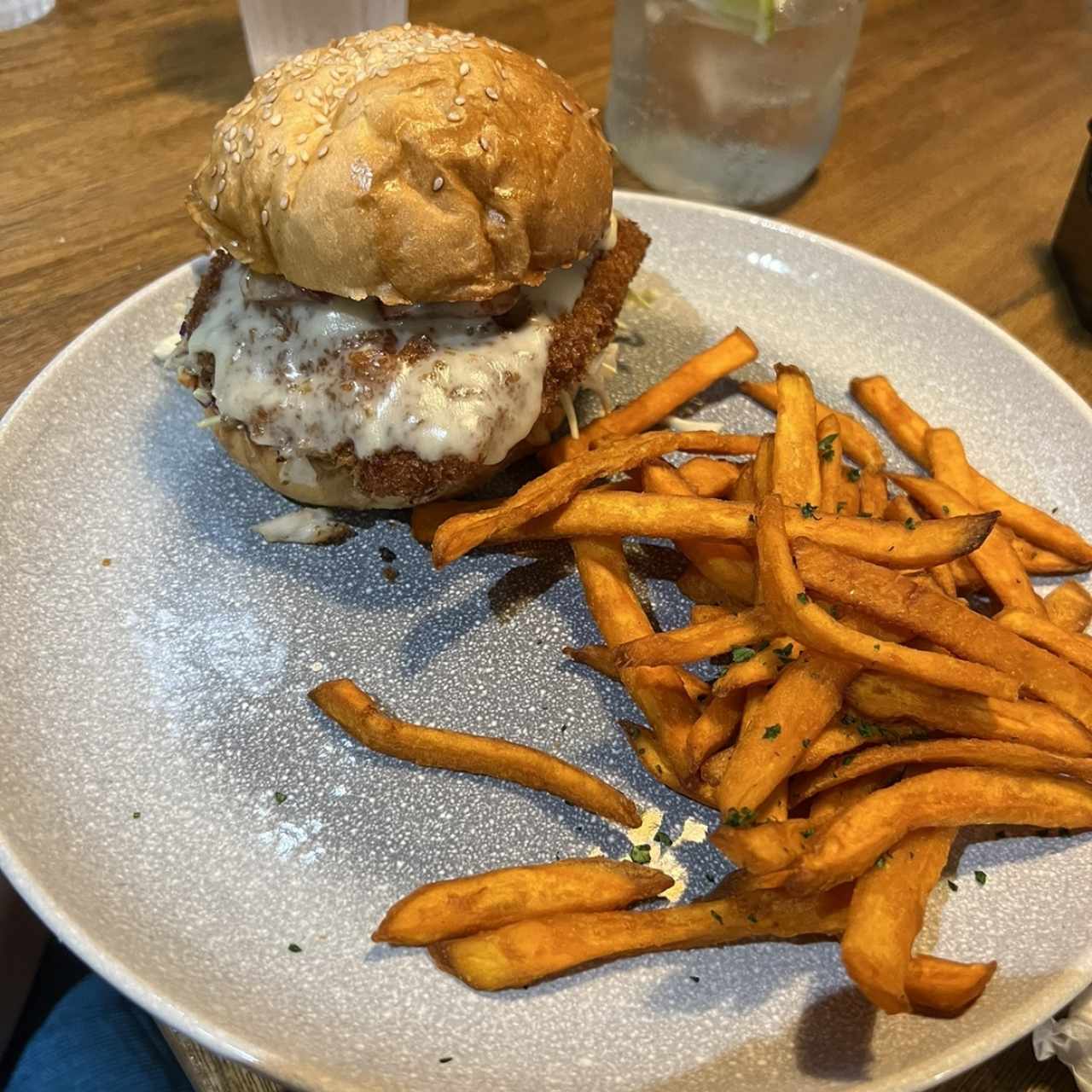 Crispy Chicken Sandwich & Camote Fries