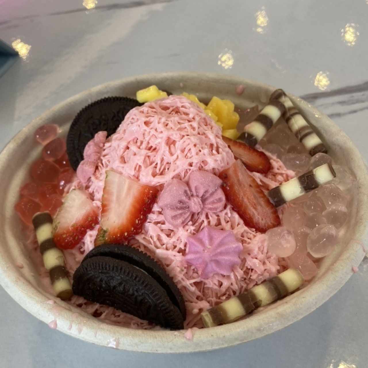 Bingsu de fresa