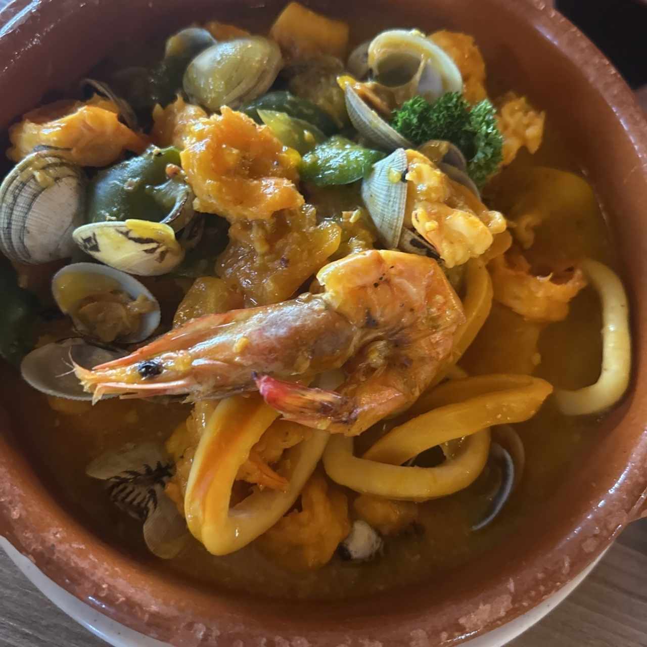 Cazuela de mariscos 