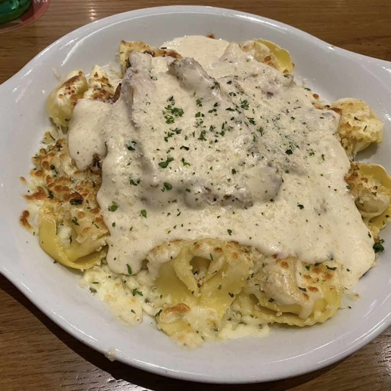 Asiago Tortelloni Alfredo With Grilled Chicken