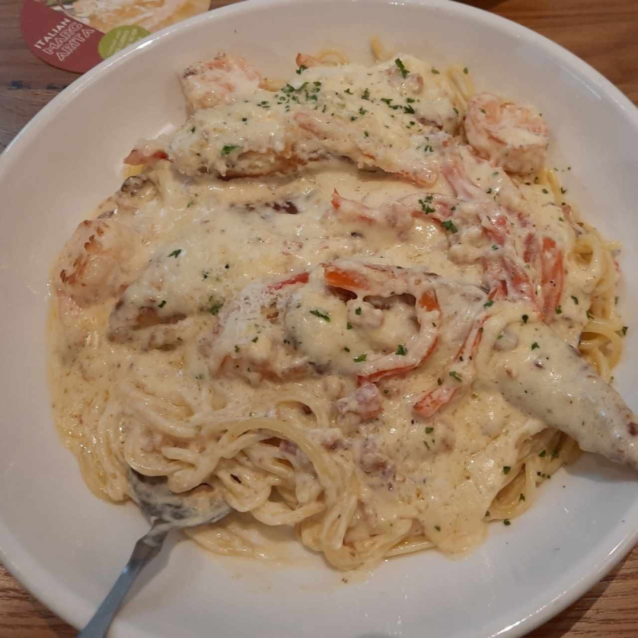 Classic Entreés - Chicken & Shrimp Carbonara