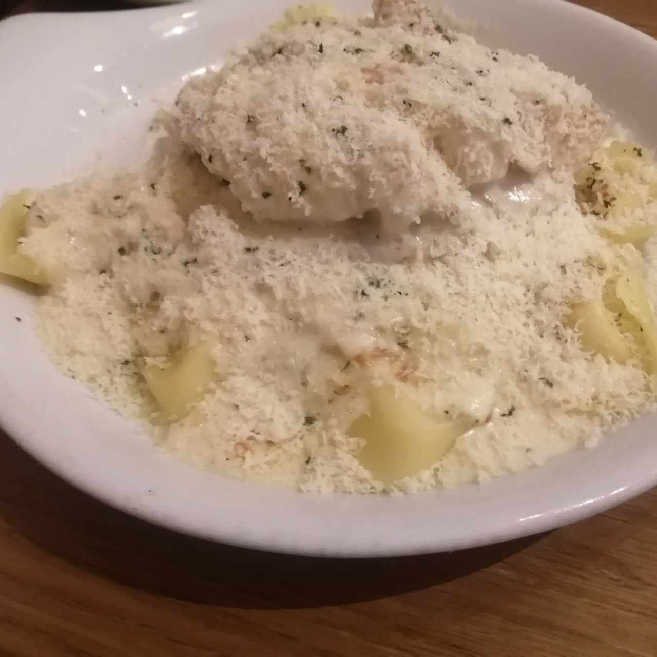 Asiago Tortelloni Alfredo With Grilled Chicken