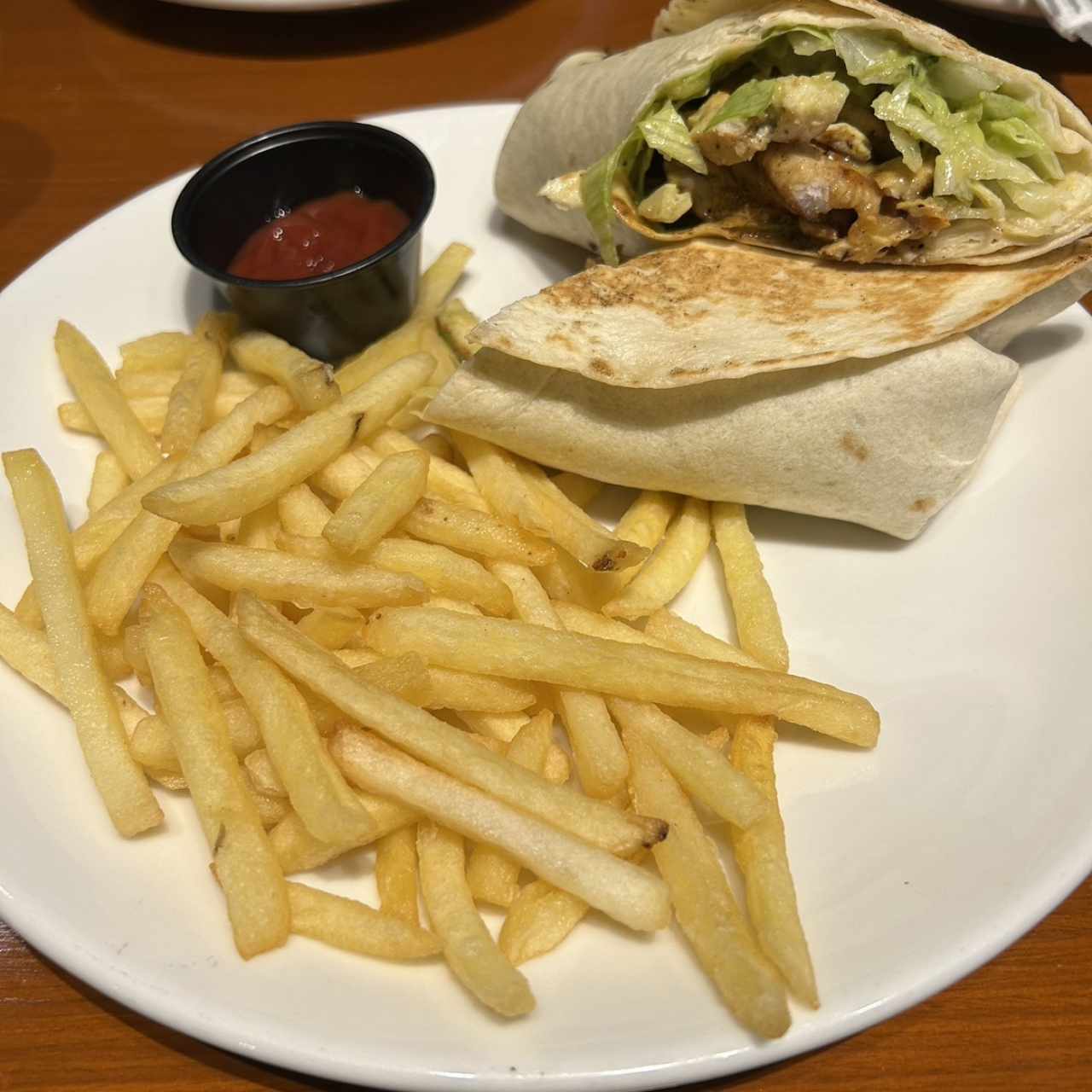 Wrap de pollo a la parrilla