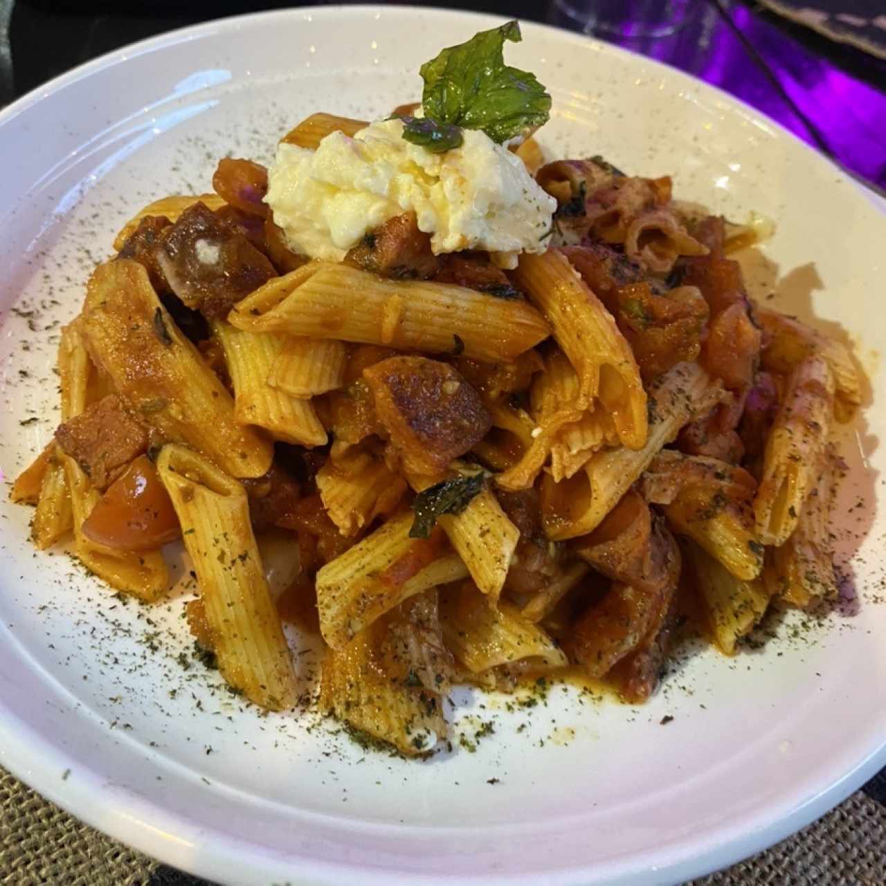 Pasta con Chorizo