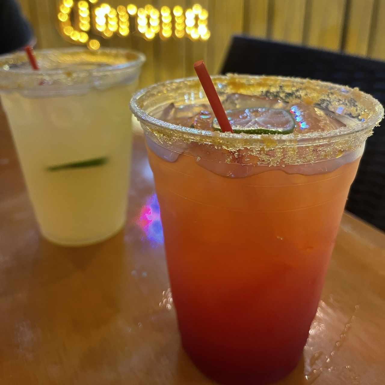 Margaritas de fresa y limón 