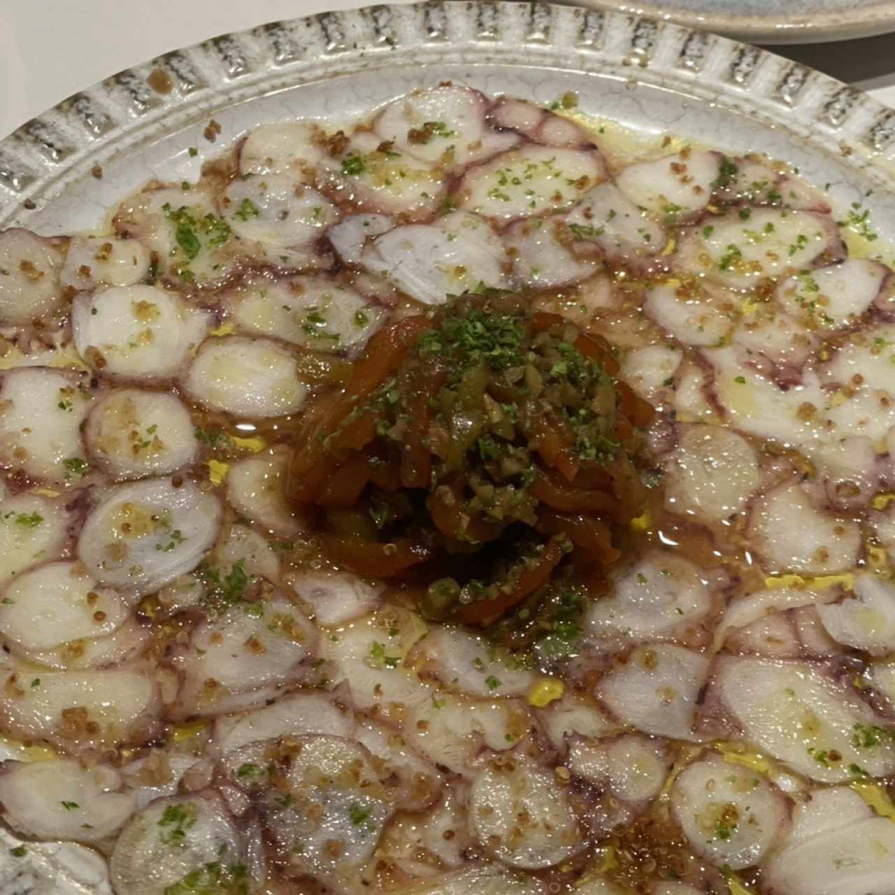 ENTRADAS - CARPACCIO DE PULPO