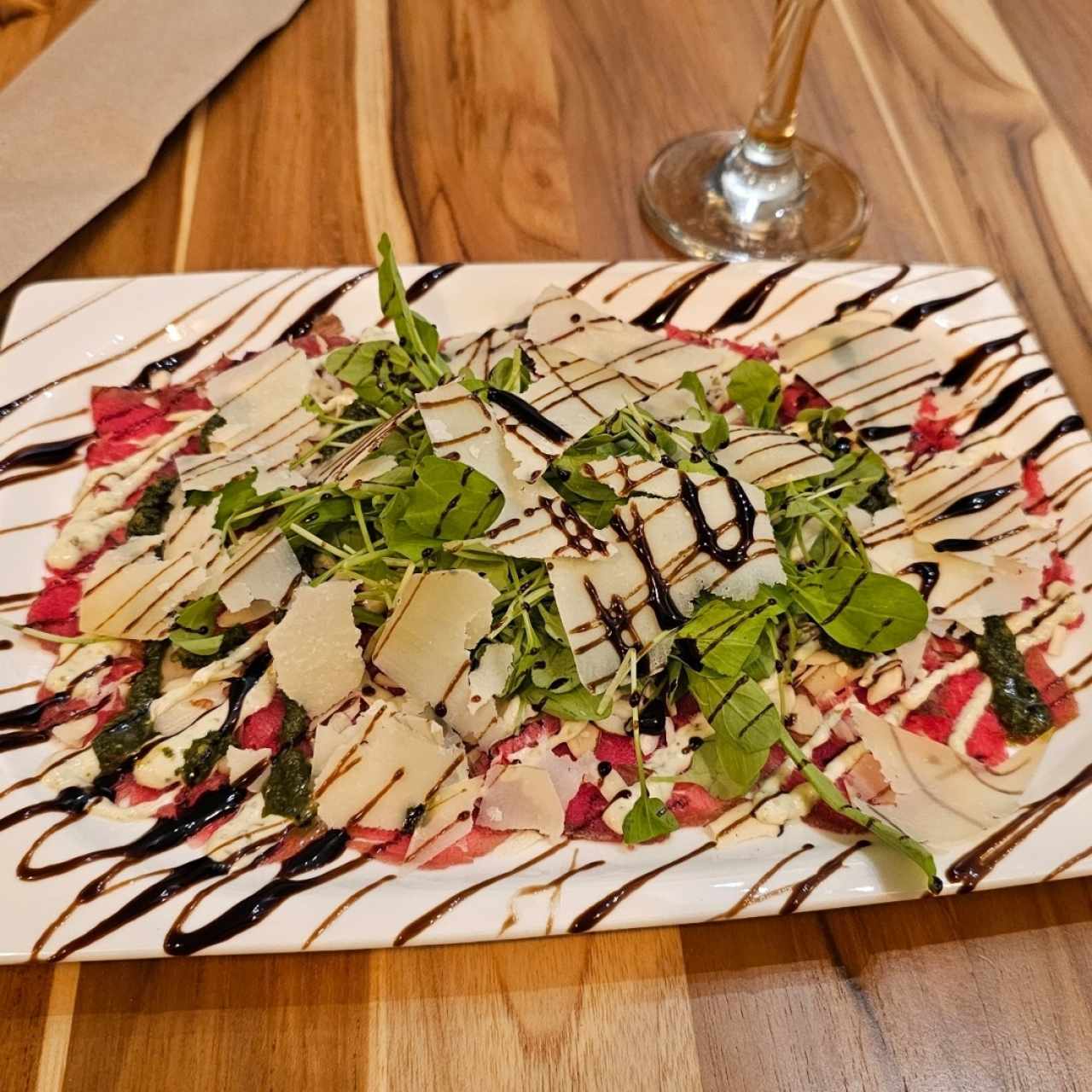 carpaccio de res