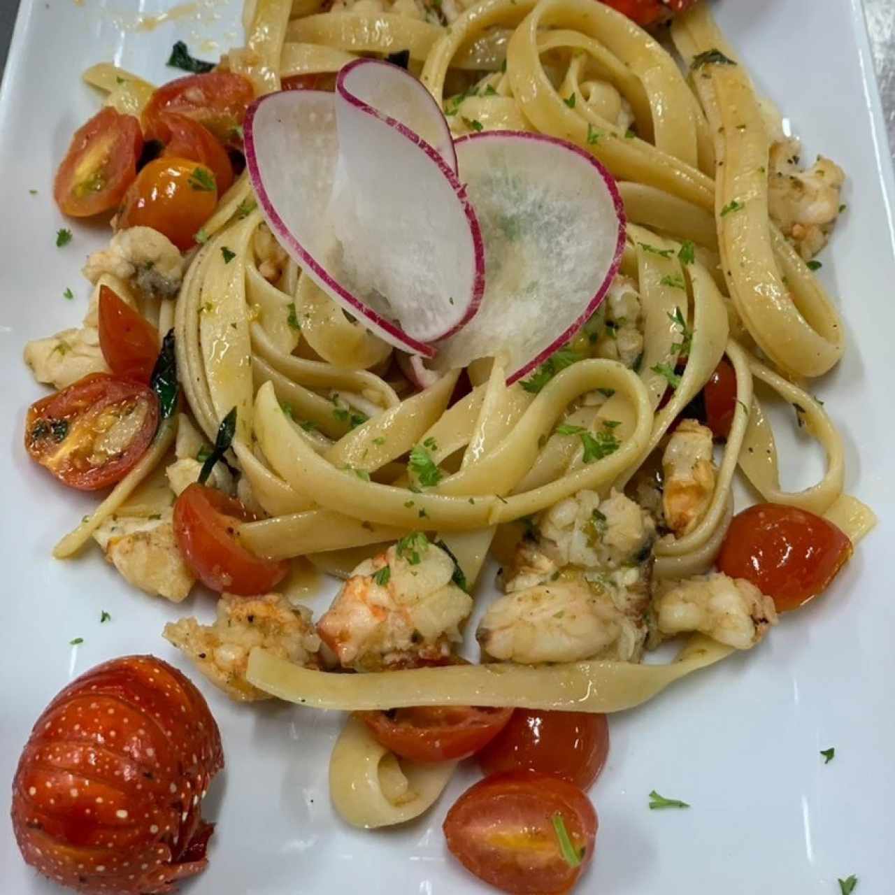 Pasta con langosta 