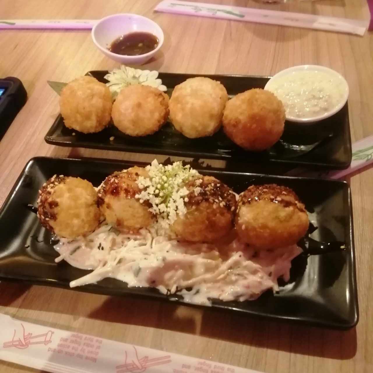 Entradas Japonesas - Croquetas de cangrejo