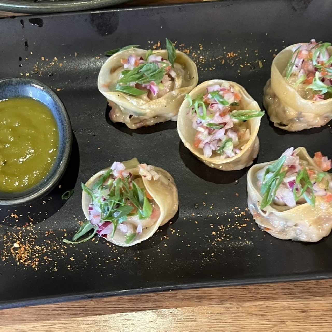 Gyozas de pato asado