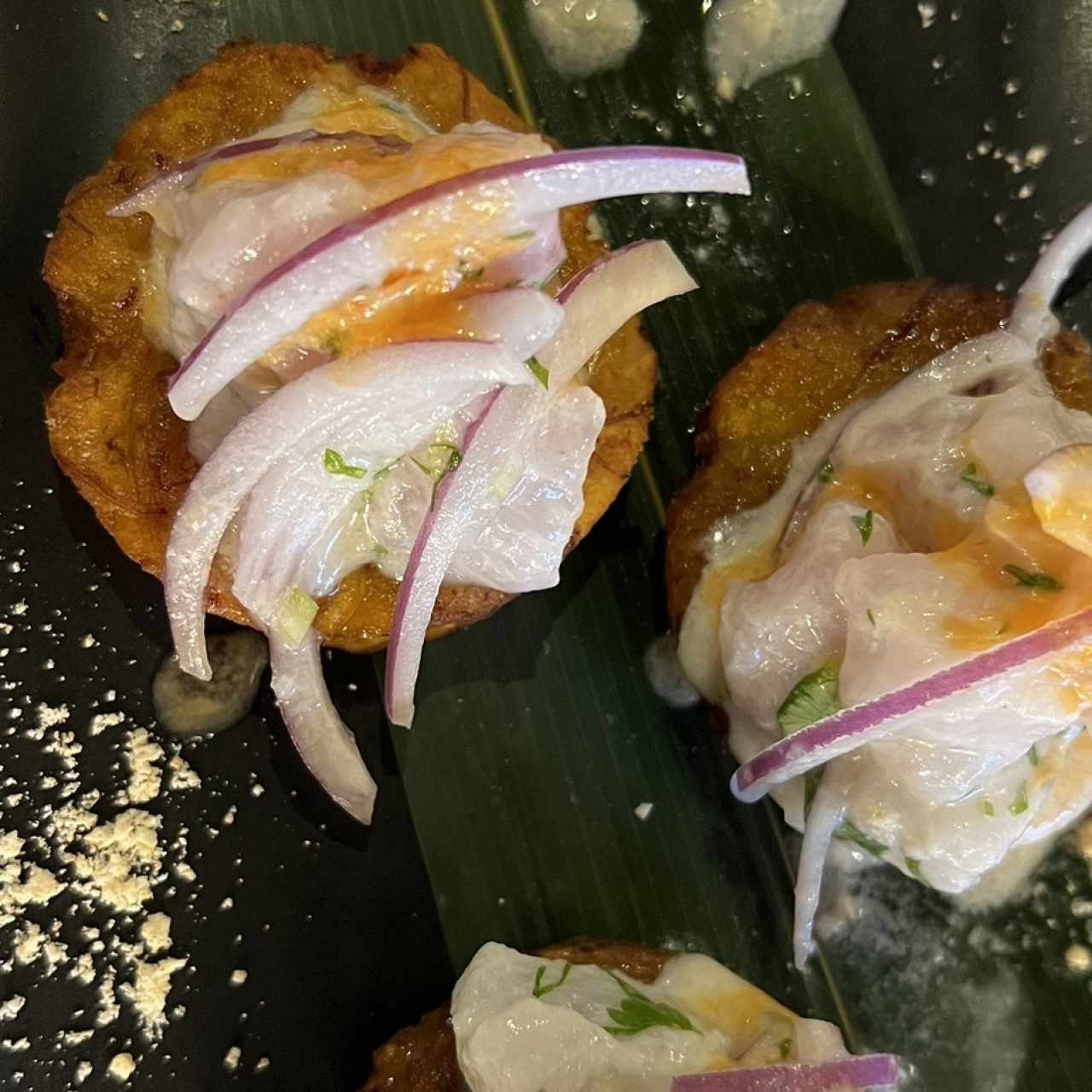 Patacones cevicheros