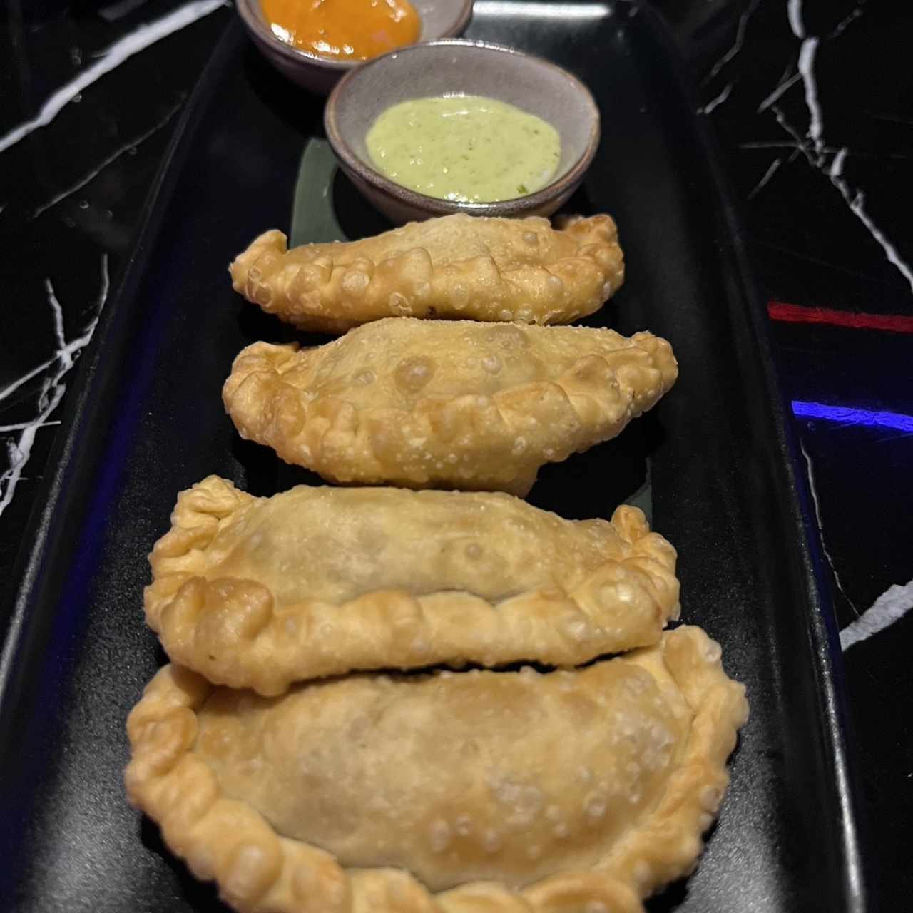 Empanadas de pulpo y coco