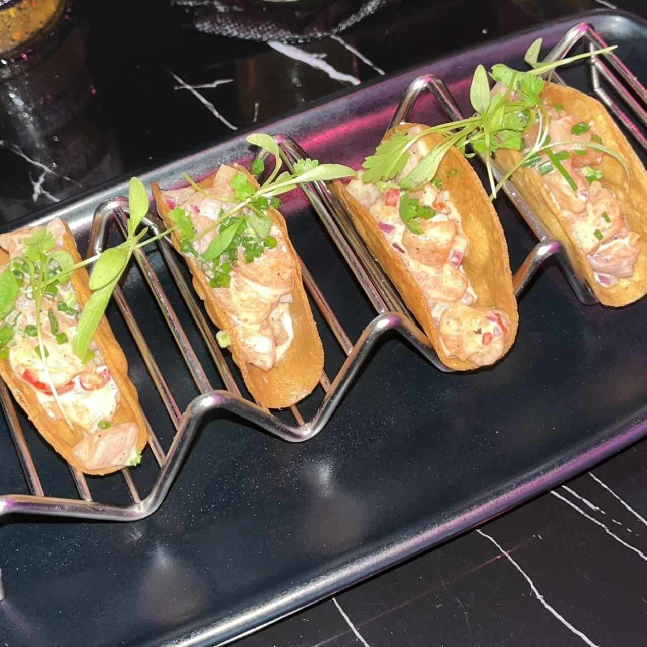 Tacos de salmon