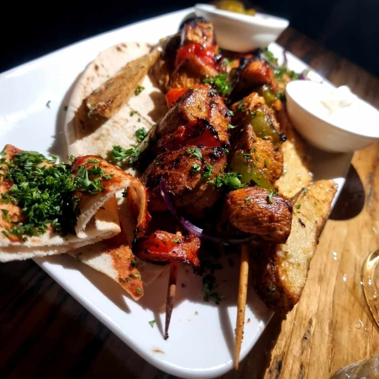 Brochetas de pollo