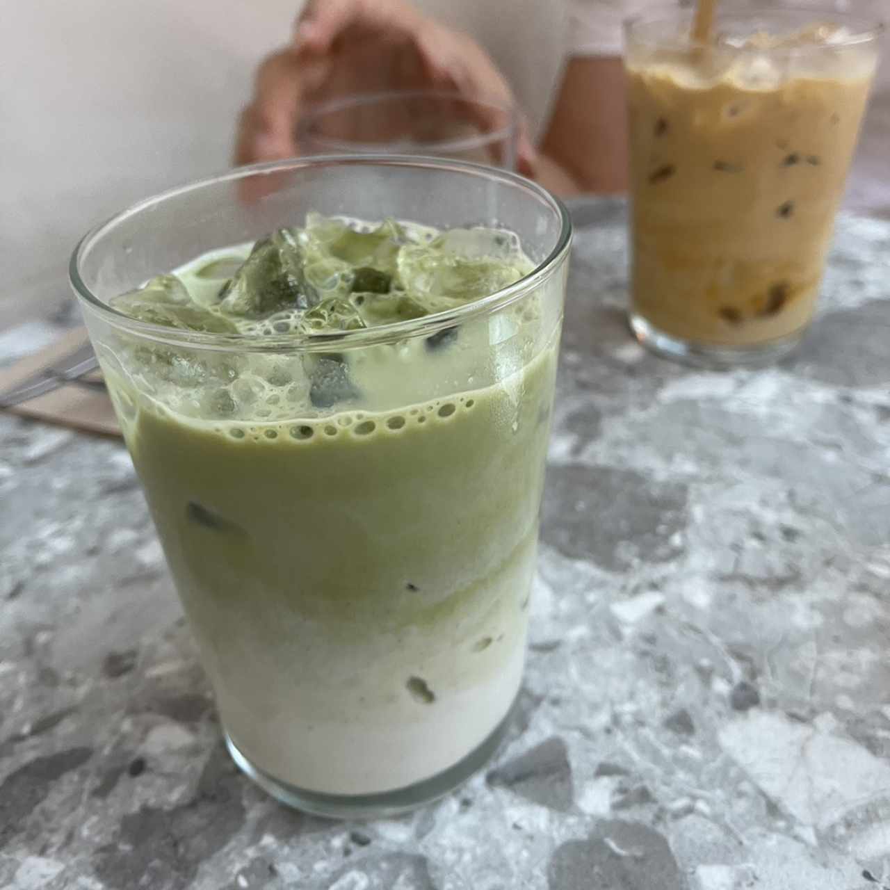 Matcha iced latte