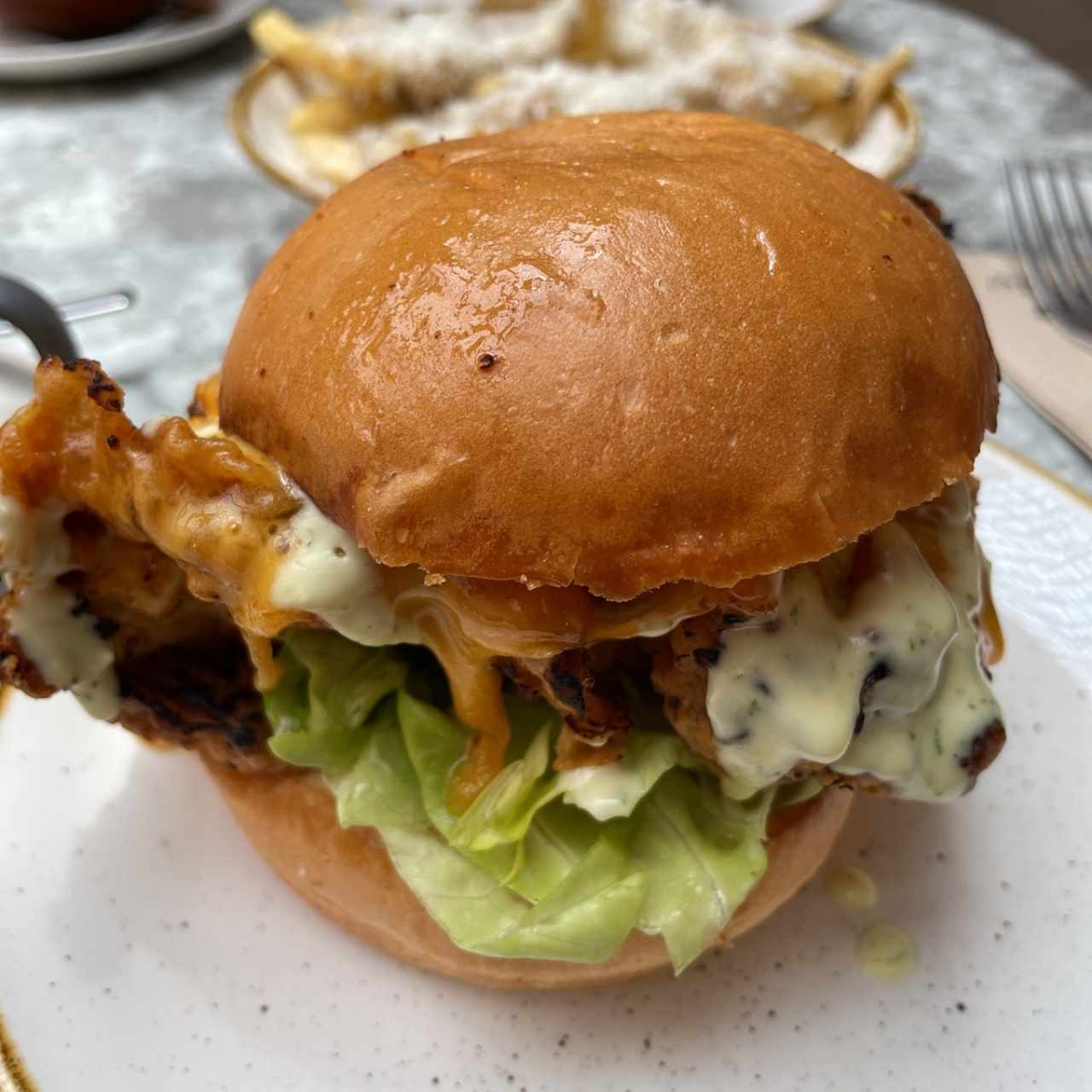 Fried chicken sandwich