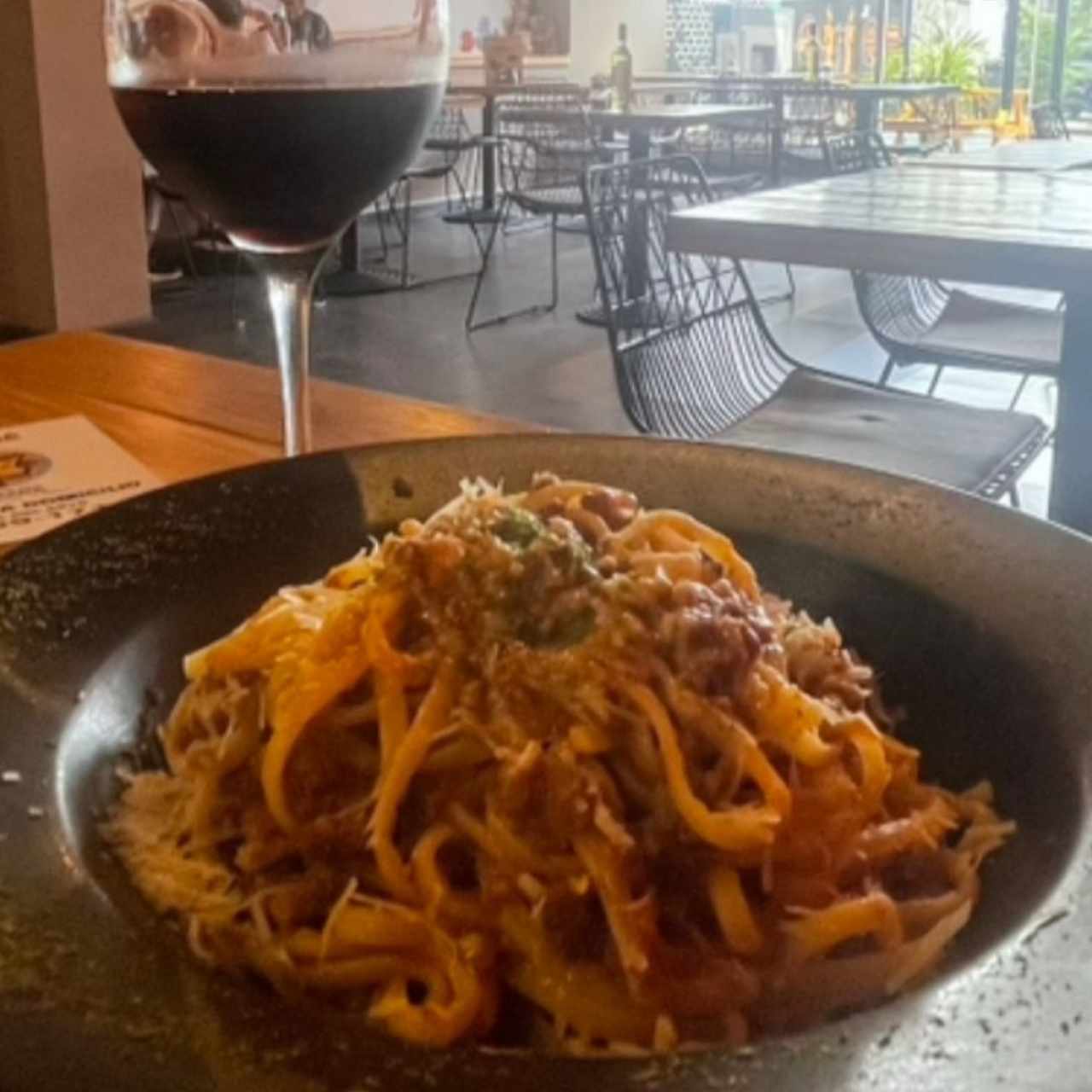 Pasta ragù boloñesa 