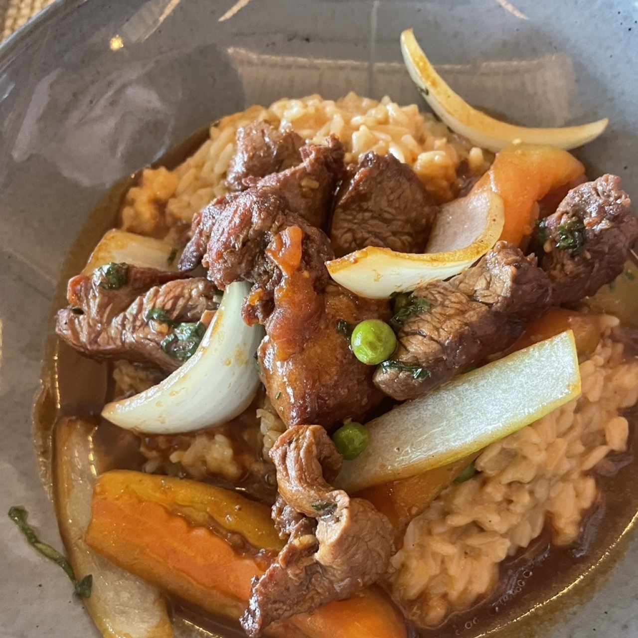Rissoto de Quinoa con Lomo Saltado