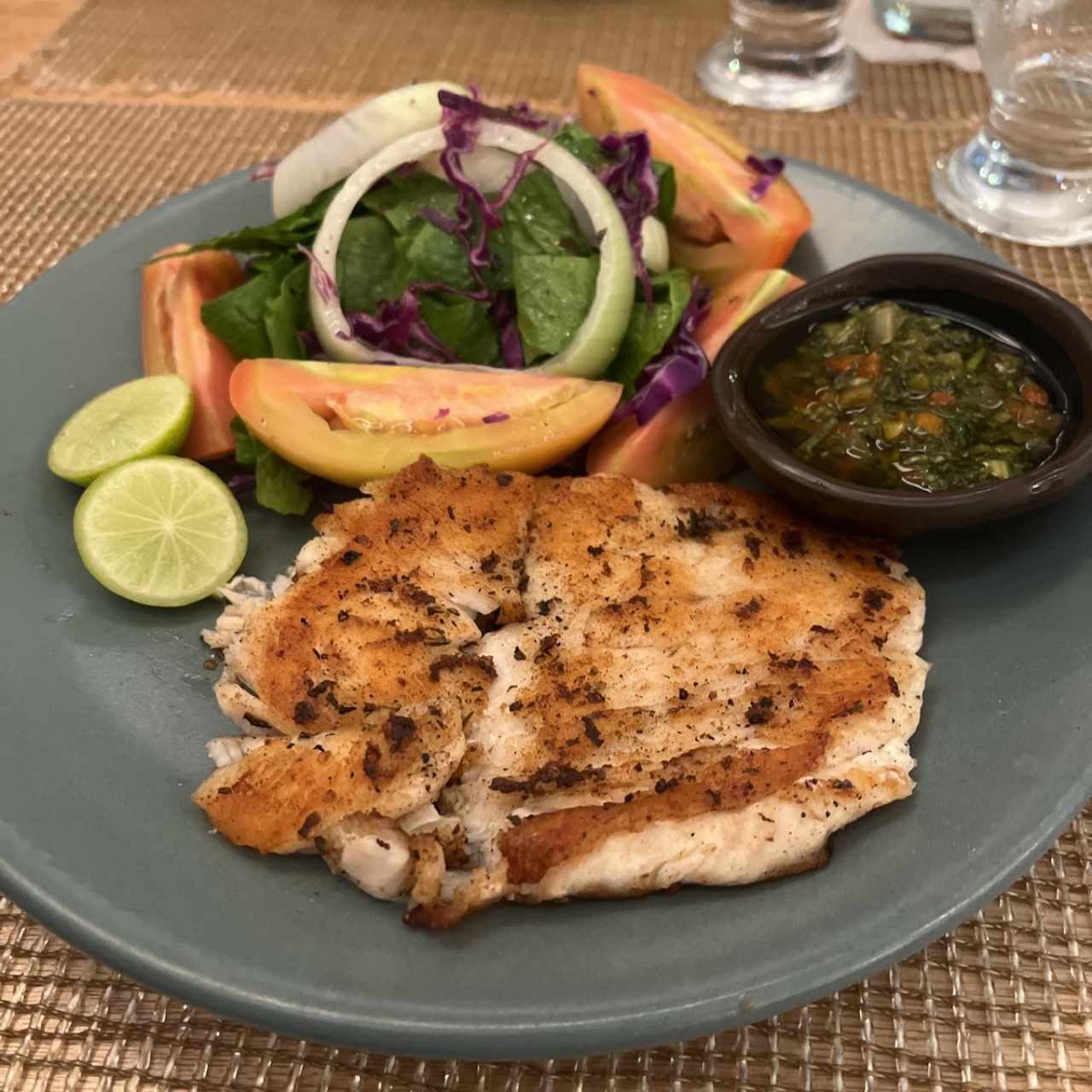 Corvina a la plancha