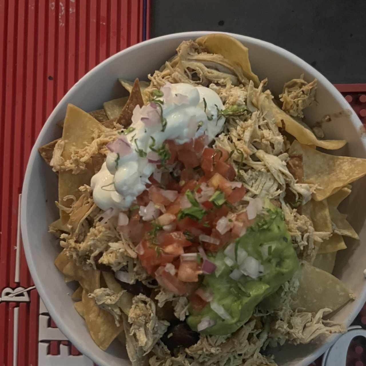 Nachos de pollo