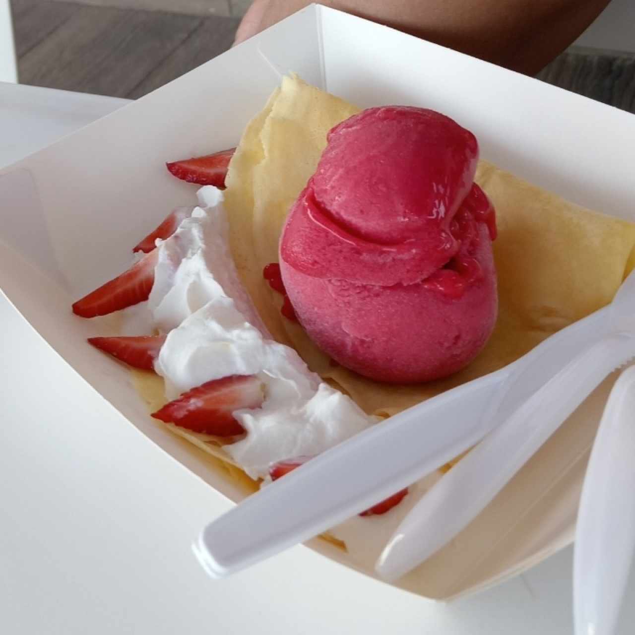 Helado de frutos rojos 