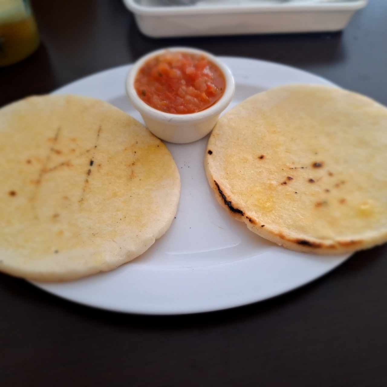 Arepas con hogao, muy ricas