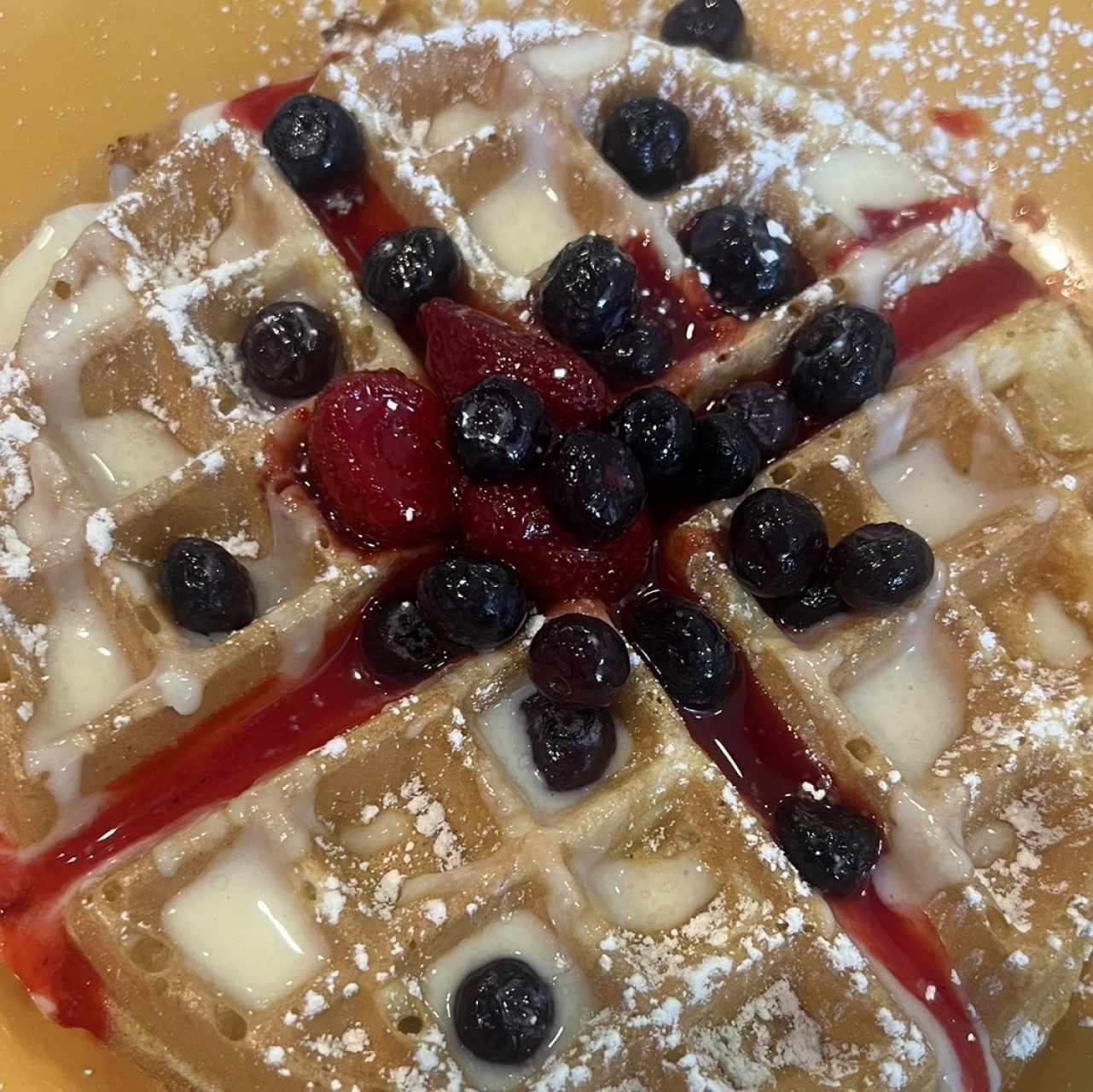 Berries And Cream Waffle