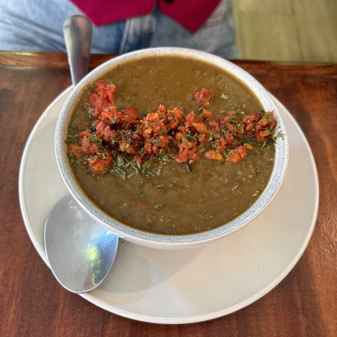 Sopa de Lentejas Con Chorizo