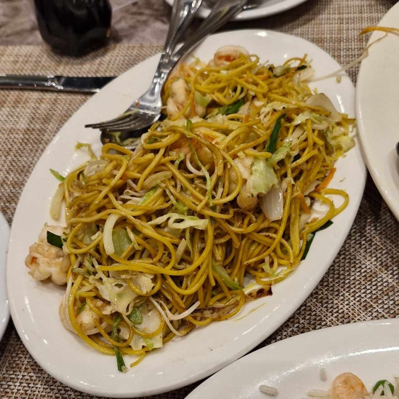 chow mein de camaron