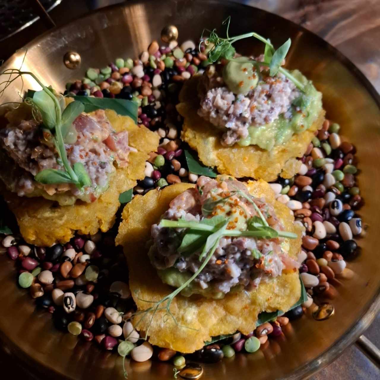 trio de tostones