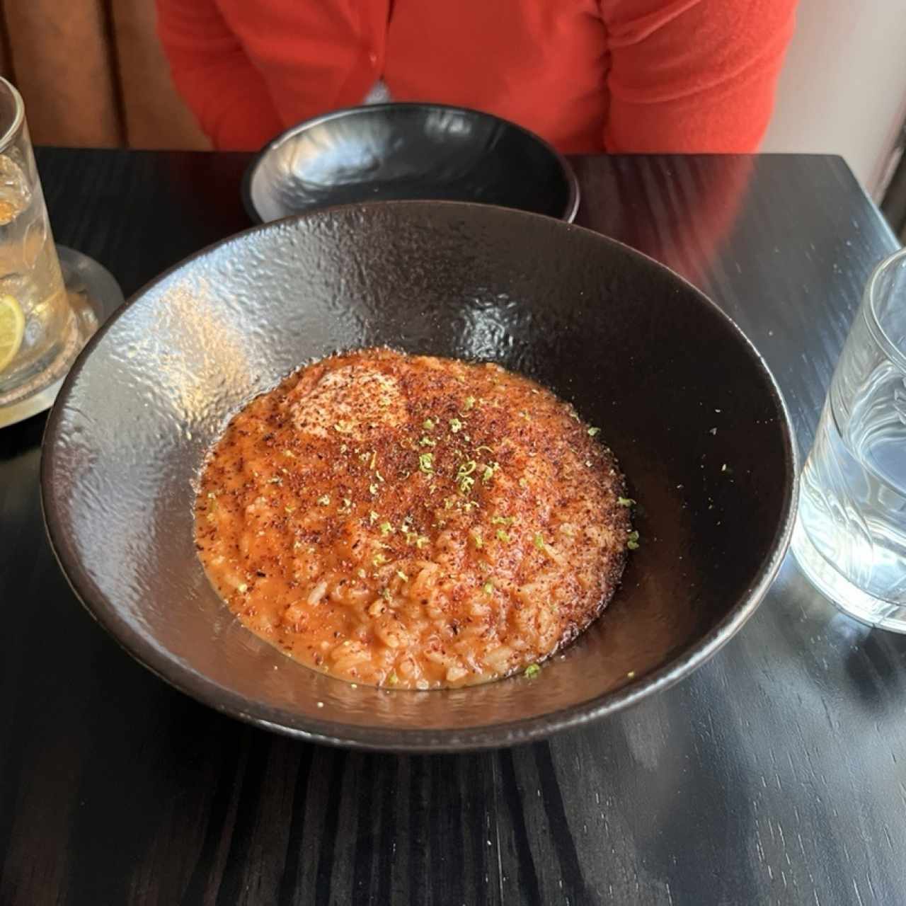 Langostinos con arroz meloso