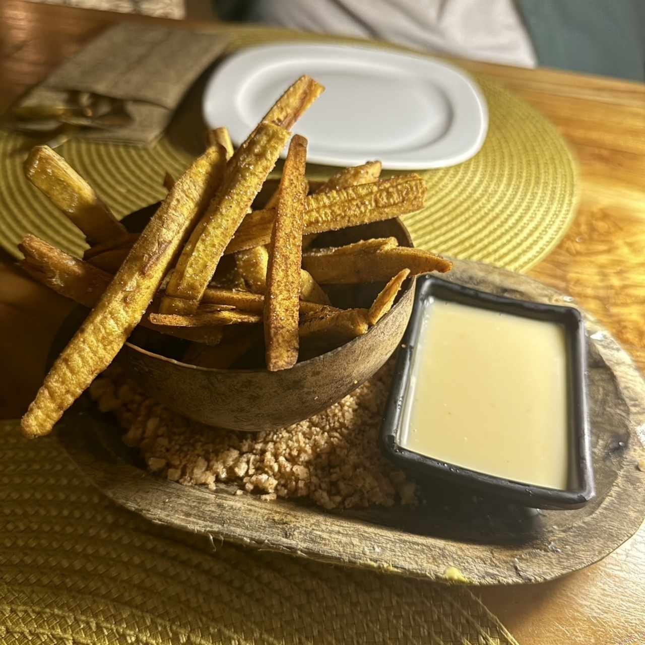 Platanitos tipo papitas de cortesía 